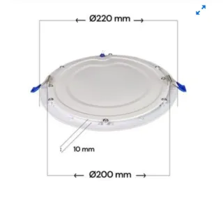 Panel LED Circular 20W Epistar SMD