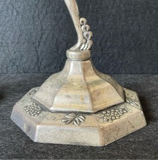 Coppia Candelabri Vintage Figure Donna