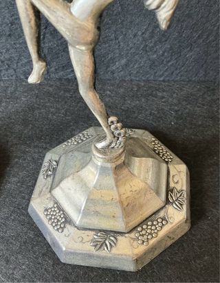 Coppia Candelabri Vintage Figure Donna