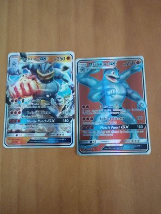 2 Cromos Pokémon Machamp GX