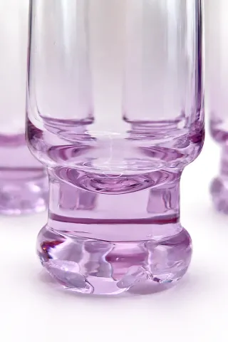 6 Vasos NEODIMIO Bohemia 70s - Cristal Alejandrita