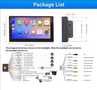 Radio 2DIN Android 13 7 CarPlay Auto 2+32GB