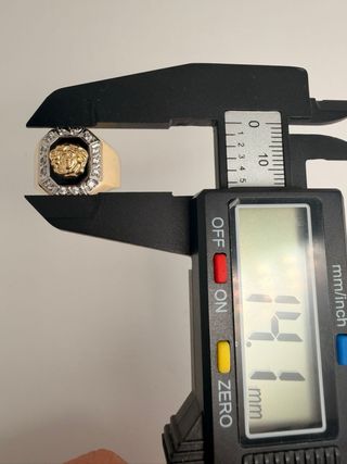 Anillo Sello Versace Oro 18k T:17 5.4gr
