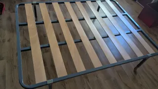 Somier metálico con lamas de madera