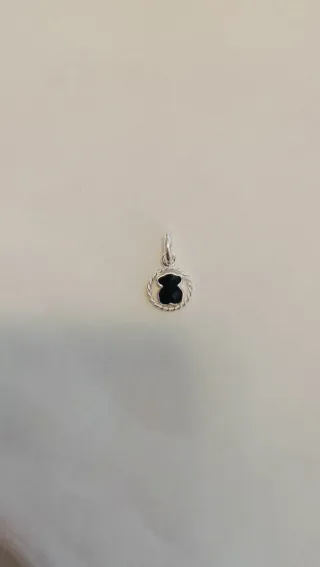 Colgante Tous Oso Negro Plata