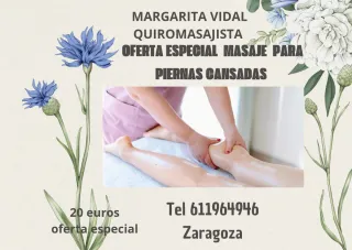 Masajes  para piernas cansadas