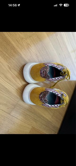 Zapatillas deportivas multicolor con cuadros