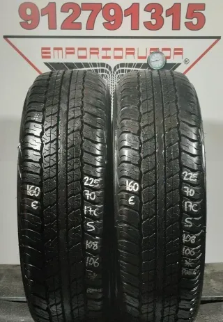 225 70 17C S DUNLOP RUEDA YA MONTADA M+S