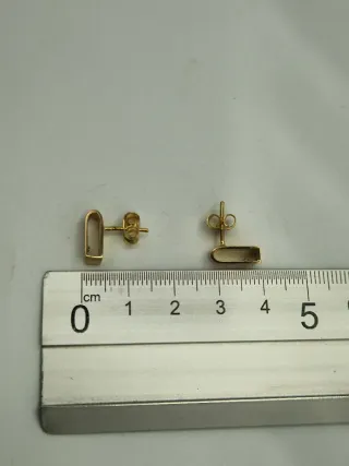 Pendientes oro 18kt con circonitas.