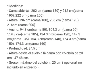 Cama Abatible Vertical Canapi 135x190