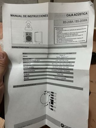 Altavoz Optimus Blanco