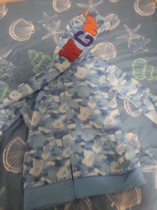 Sudadera Bape Camuflaje Azul Tiburón