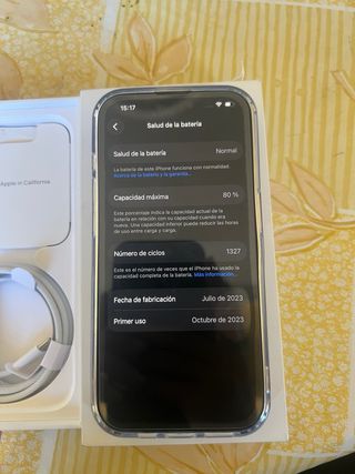 iPhone 15 Pro 256GB Negro (Trasera Rota)