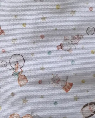 Saco/Arrullo Bebé Azul Estampado