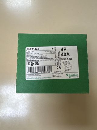 Diferencial Schneider A9R61440 4P 40A 30mA SI