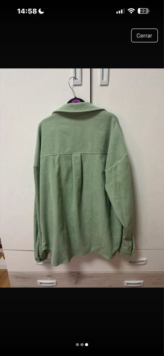 Blusa chaqueta verde talla única