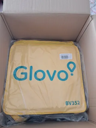 Mochila Glovo Amarilla BV352