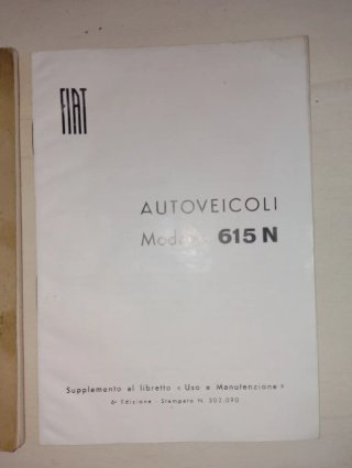 Manuali OM Cerbiatto & Fiat 615 N1