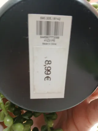 3 Macetas Colgantes con Planta Senecio