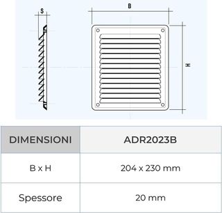 La ventilación adr2023b Rejilla de ventilación de