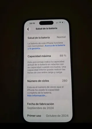 iPhone 15 Gris Como Nuevo