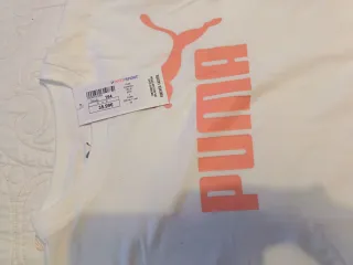 Conjunto Puma: Camiseta Blanca y Short Negro