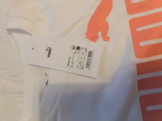 Conjunto Puma: Camiseta Blanca y Short Negro