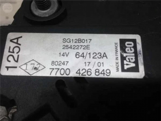 Alternador renault master ii 2.2dci