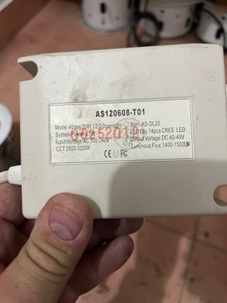 Focos LED empotrables (pack 6)  2 focos