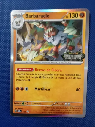 Carta Pokémon Barbaracle 130 HP MEP ES 065