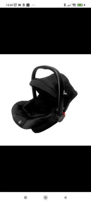 Carro de bebé negro