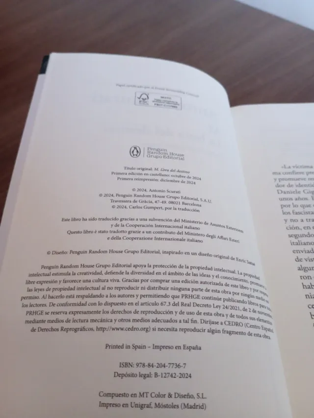 M. La hora del destino