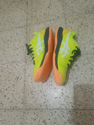 Zapatillas ASICS Hombre Verde Naranja