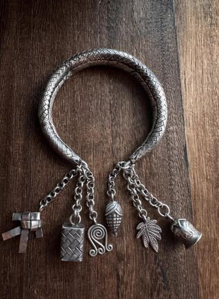 Pulsera Plata Trenzada Artesanal