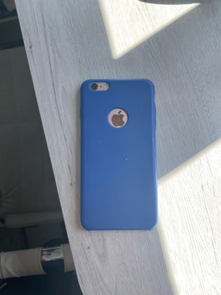 iPhone 5 y 6 + funda azul