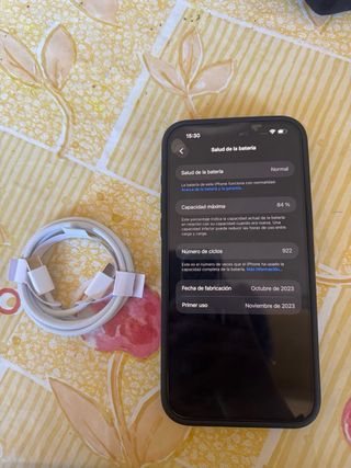 iPhone 15 Pro Max 256GB Negro (trasera rota)