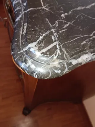 Cómoda marquetería cajones Mueble auxiliar Mesita