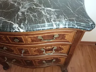 Cómoda marquetería cajones Mueble auxiliar Mesita