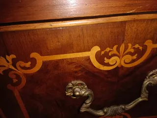 Cómoda marquetería cajones Mueble auxiliar Mesita