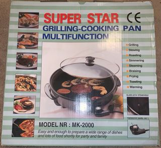 SUPER STAR Sartén Eléctrica Multifunción MK-2000