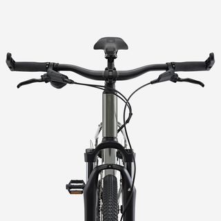 Bicicleta Trekking con suspensión Cuadro Alto ACTV 500 Verde