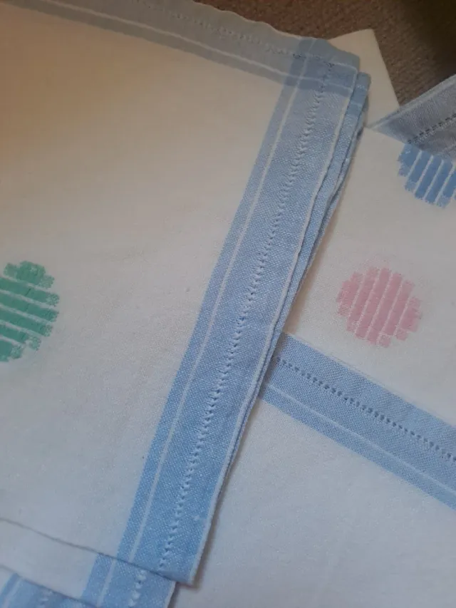 Set 8 Tovaglioli Vintage Pois Cotone