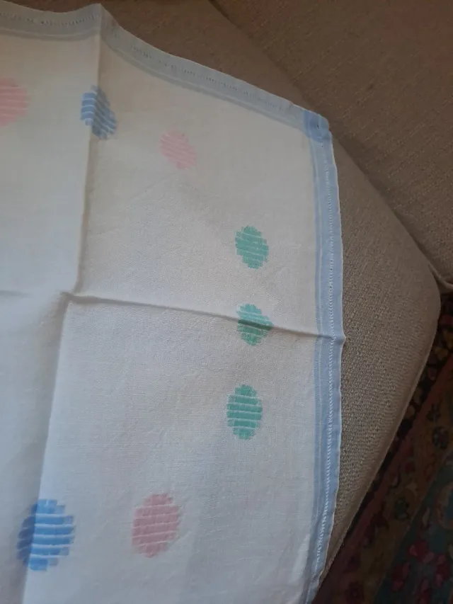 Set 8 Tovaglioli Vintage Pois Cotone