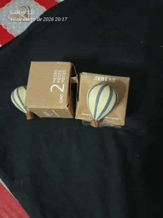 Pomos Infantiles Globo Aerostático (2 uds)