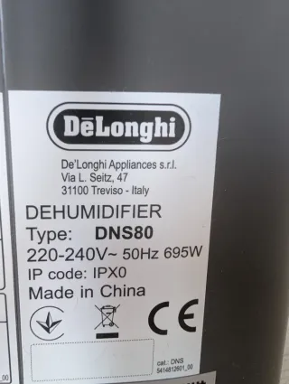 Deshumidificador De'Longhi DNS80