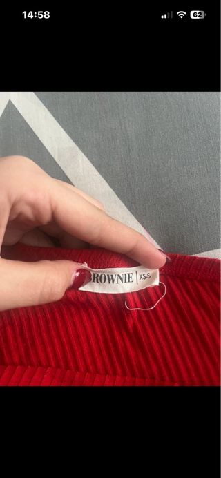 Top Verano Brownie Rojo Talla S