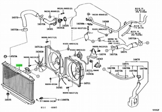 Radiador Agua Toyota Rav4 II 2.0