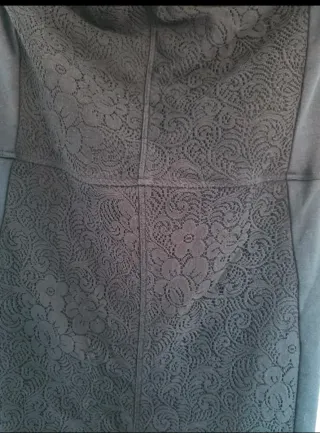 Vestido palabra de honor negro talla L