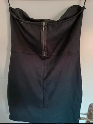 Vestido palabra de honor negro talla L