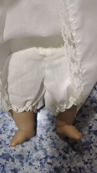 Muñeca Vintage años 90 Vestido Blanco